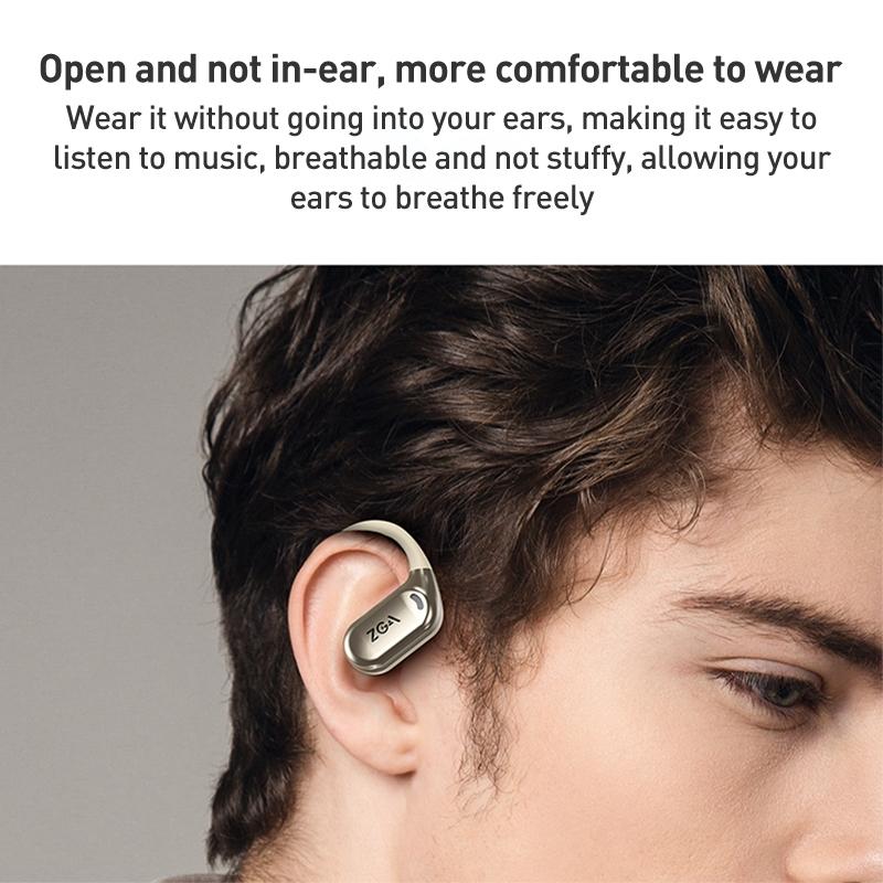 NNEDSZ Wireless Bluetooth Earphone Ear-Mounted - White