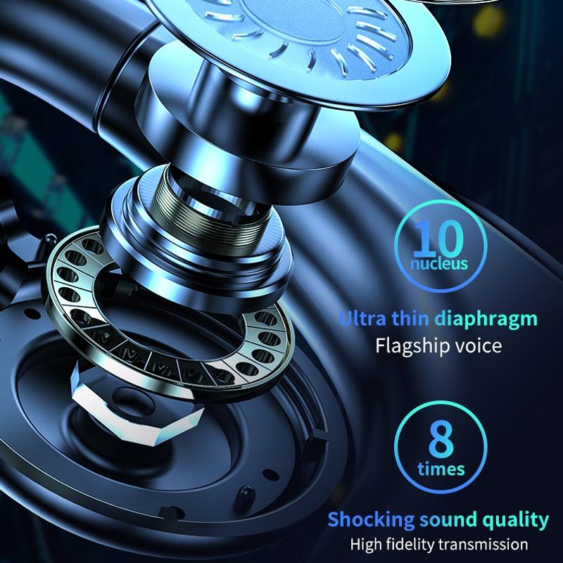 NNEDSZ Bluetooth V5.2 Single Earhook Business Headset - M99 - Black + White