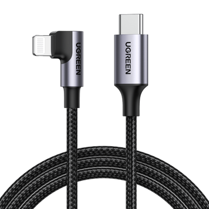 NNEDSZ 60765 90 Degree USB-C to iPhone 8-pin Cable 2M