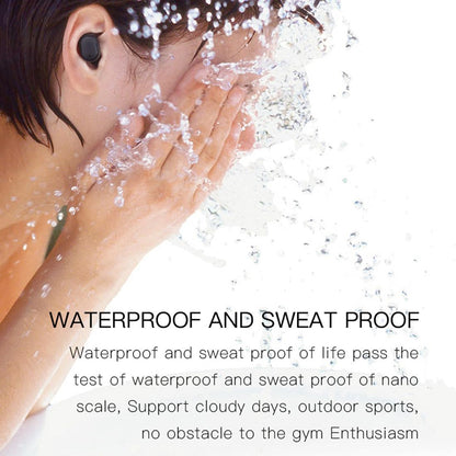 NNEDSZ Wireless Bluetooth Earphones With Digital Display & Charging Box - H6 Tws