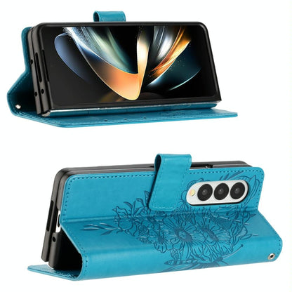 NNEDSZ Butterfly Embossed Leather Phone Case - Dark Purple